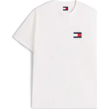 Pánské tričko Tričko Tommy Jeans Flag Ecru 691104 XL