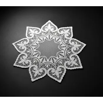 ubrus Dekorační žakárový ubrousek VIKTORIA bílá více rozměrů MyBestHome Rozměr: Ø 40 cm