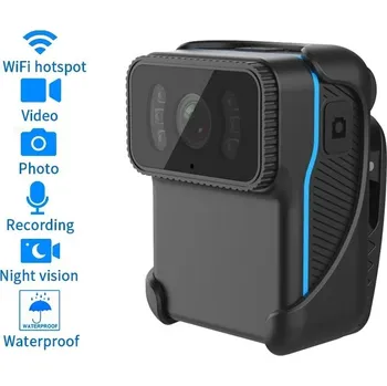 Kompletní kamerový systém Policejní mini tělová kamera CS02 WiFi vodotěsná noční vidění