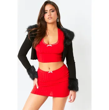 Dámské tričko Missy Empire Red 3628747 8 (XS)