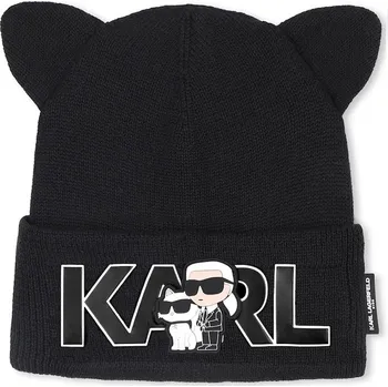 Čepice Karl Lagerfeld Dětská čepice černá 56/58