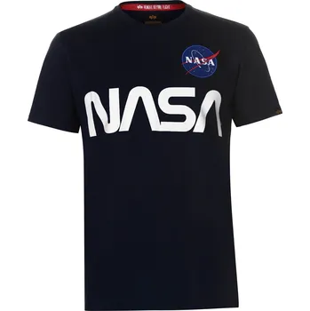 Pánské oblečení Tričko Alpha Industries Rep Blue 7609554 S