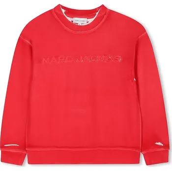 Chlapecká mikina Dětská bavlněná mikina Marc Jacobs červená barva, s aplikací, W60653 W60653.114.150 33X, vel. 126