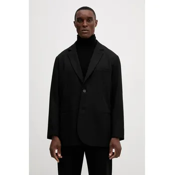 Dámské sako Blazer s příměsí vlny Armani Exchange XM001195.AF16678 černá 99X, vel. 48