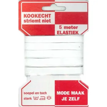 Textilní guma Gumička 5 metrů bílá 10 mm