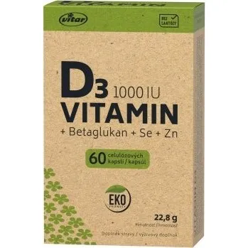 Zdraví VITAR EKO Vitamin D3 1000 IU, 60 kapslí