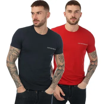 Oblečení a móda Tričko Emporio Armani Navy Red 559253 XL