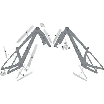 SYNCROS Frame Protection Kit Scale Carbon čirá lesklá