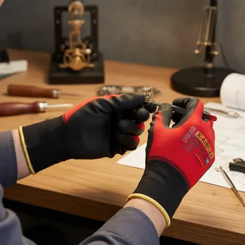 Pracovní rukavice Procera Rukavice X-AIRFLEX Velikost 9 červená/černá