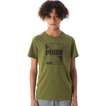 Chlapecké tričko Tričko Puma Olive Graphic 5818481 9-10 (M)