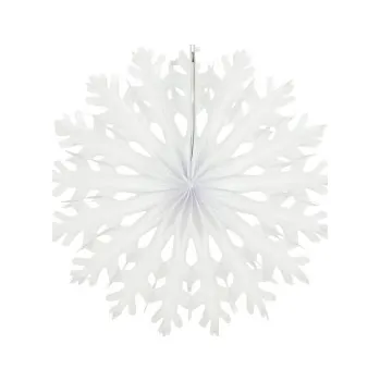Vánoční dekorace Vánoční papírová dekorace Fold White 45 cm