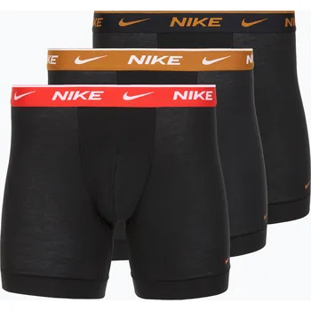Pánské boxerky Nike Everyday Cotton Stretch 3 páry black light crimsn/desrt ochre/black waistband