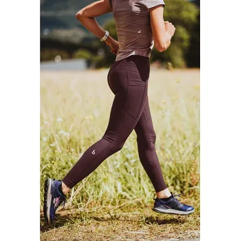 Dámské legíny Legíny bjež pocket ELITE ALL BROWNRED velikost S