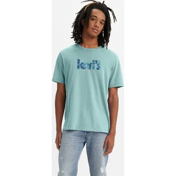 Pánská móda Tričko Levis Turq Poster 3199520 XS
