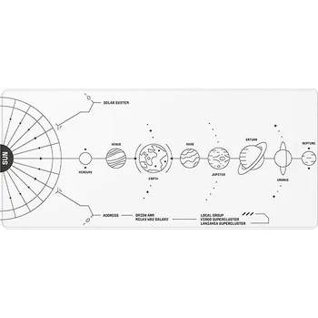 Podložka pod myš Dark Project Gaming Mousepad, Terra Nova White, XL