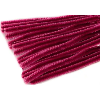 Hobby drát Chlupatý drátek Ø6 mm - délka cca 30 cm - tmavá lila