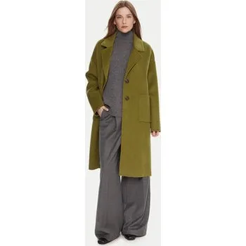 Dámský kabát United Colors Of Benetton Vlněný kabát 28F7DN082 Zelená Regular Fit S