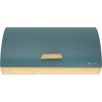 chlebník Kassel 93511 - tyrkysový/dřevo