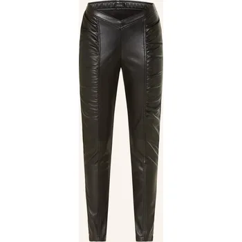 Dámské kalhoty Pinko Dámské Kalhoty V Koženém Vzhledu, černá, 40