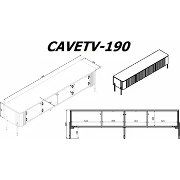 Televizní stolek Cama VERA 471000 televizní stolek/nábytek k multimediálnímu vybavení
