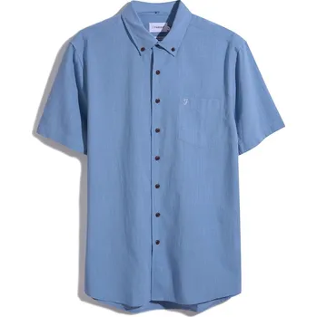 Pánská košile Košile Farah Faded Denim Blu 2668779 Medium