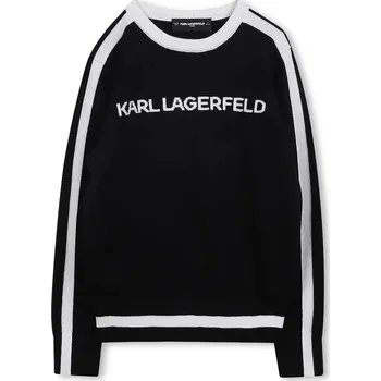 Dívčí svetr Dětský svetr s příměsí kašmíru Karl Lagerfeld Z30936.156.162 černá 99X, vel. 162
