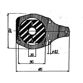 Silentblok motoru Silentblok 52.15, RUBENA / GUMOKOV