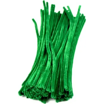 Hobby drát Chlupatý drátek Ø6 mm - délka cca 30 cm - zelený