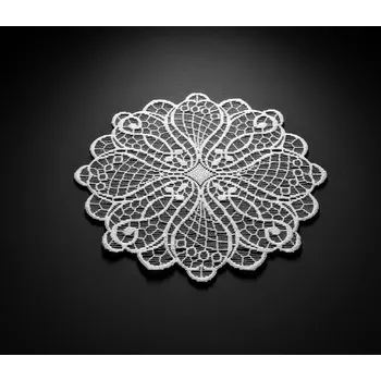 ubrus Dekorační žakárový ubrousek JANSEN bílá Ø 40 cm MyBestHome