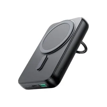 Powerbanka Powerbank bezprzewodowy 10000mAh Joyroom JR-W050 20W MagSafe z podstawką + kabel USB-C - czarny