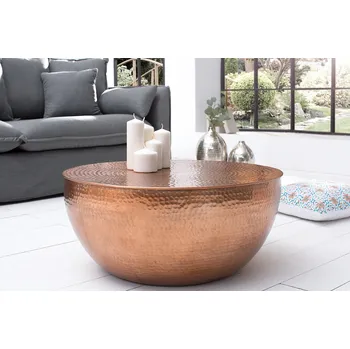 Konferenční stolek Tepaný konferenční stolek - Orient II 60 cm, měď