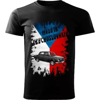 Pánské tričko Pánské tričko černé Made in Czechoslovakia legendy VZOR č. 01 XL (tričko Made in Czechoslovakia Československé legendy veteránů)