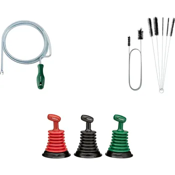 Čistič odpadu PARKSIDE® Čistič potrubí / Sada čisticích kartáčů / Mini přísavky