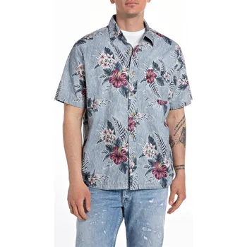 Pánská košile Košile Replay Blue 010 2998200 L