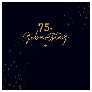 75. Geburtstag- Gästebuch Blanko - Klein, Julia Angela