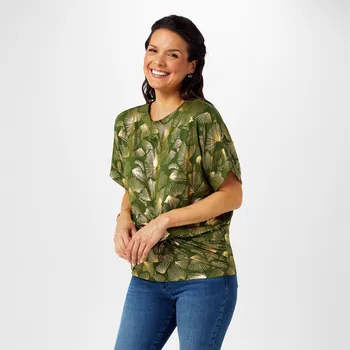 Dámská košile Košile Biba Khaki Foil 9224443 10 (S)