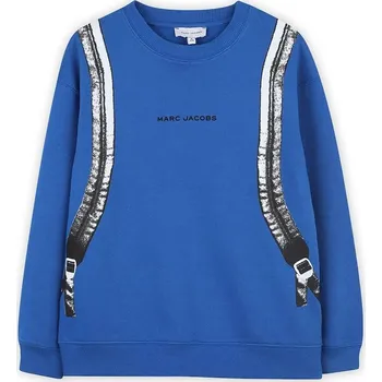 Chlapecká mikina Dětská bavlněná mikina Marc Jacobs modrá barva, vzorovaná, W60698 W60698.114.150 55X, vel. 126