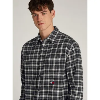 Pánská košile Košile Tommy Jeans Black Check 7857063 L