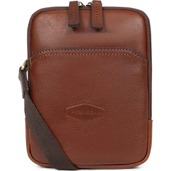 Pánská kožená taška přes rameno Hexagona 1920121 hnědá