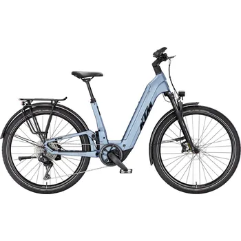 Elektrokolo KTM Macina Style FS Prime DI2 - Steel Blue Matt (Black Glossy) velikost rámu M