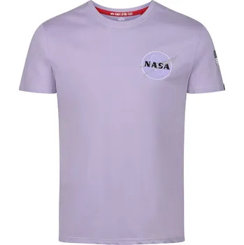Pánské oblečení Tričko Alpha Industries 664 Pale Violet 6593600 S