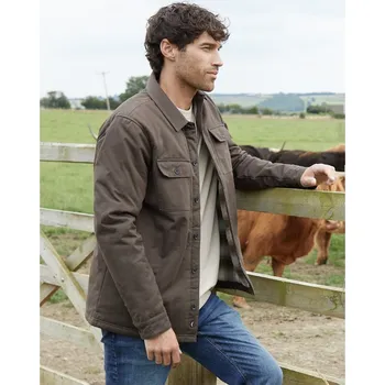 Pánská košile Košile Threadbare Chocolate 2628228 Large