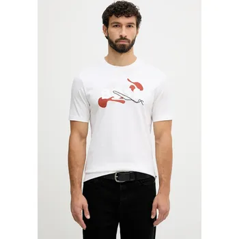 Pánské tričko Bavlněné tričko BOSS C-Thompson 215 50549282 béžová 01B, vel. L