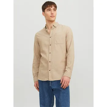 Pánská košile Košile Jack and Jones Oatmeal 335117 XL