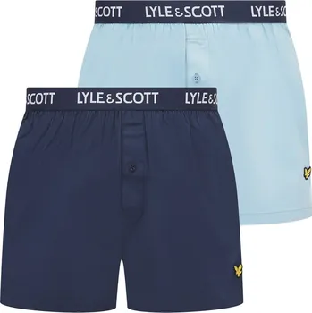 Pánská móda Boxerky Lyle and Scott Blue 6401711 2X Large