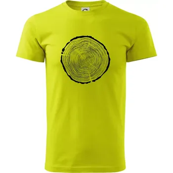Pánské tričko Letokruhy 85 bez věku - Klasické pánské triko vyšší gramáže - 2XL ( Limetková )