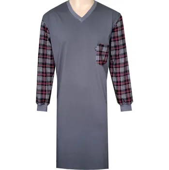 Pánská noční košile Pánská Noční Košile FOLTÝN NK445 Velikost: 5XL, Materiál: Dlouhý rukáv