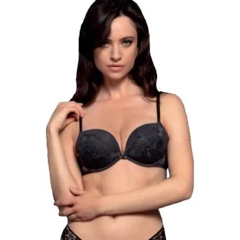 Podprsenka Dámská double push-up podprsenka Lormar YOUR BODY SUPER černá černá 70B