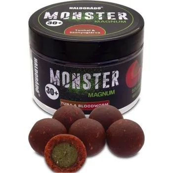 Boilies HALDORÁDÓ HALDORADO Nástrahy na háček Monster Magnum 30+mm Tuna & Bloodworm