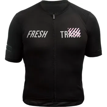 cyklistický dres Fresh Trash MEN'S LITE MERINO EVO TRUE BLACK Velikost: XL